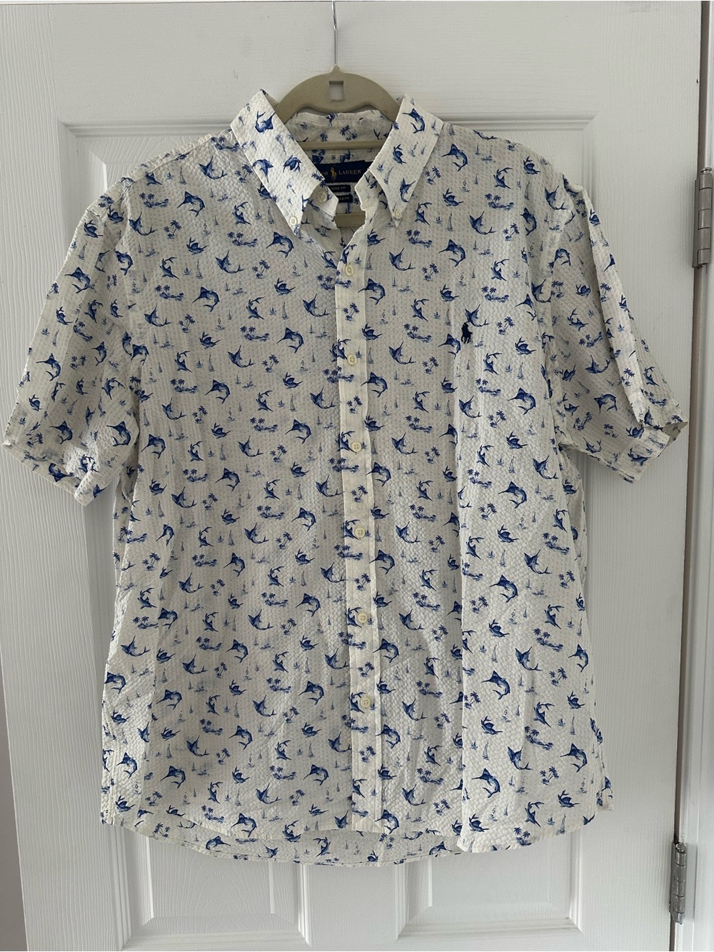 Ralph Lauren Marlin Seersucker Button Down
